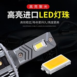 Led Far Ampulü Canbus Volkswagen Uyumlu Far Ampul Yeni H7 110w/22000lm 12-24v Beyaz Renk / Laam929 0,32 litre