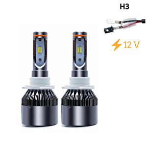 Led Far Ampulü H3 33w-3300lmx2-12v / Laam489 Sağ Sol