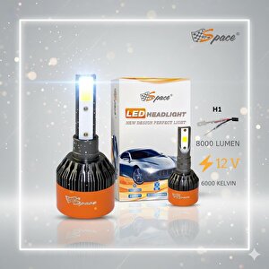 12v 8000lm Beyaz H1 Led Far Ampulü (48w) 0,32 litre