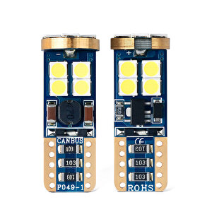 Led Ampul T10 - 12smd Canbus'lı Beyaz 2'li Set 12v / Laam629