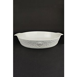 Veronica Porselen Oval Fırın Kabı Beyaz  – Lmg 750-l