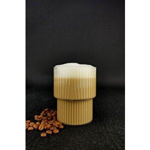 Digithome Origami Tekli Borosilikat Cam Latte Ve Kahve Bardağı