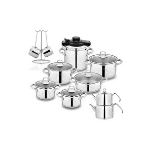 Jewel Çelik Çeyiz Seti 18 Parça Inox 1s3513-29001-inx01