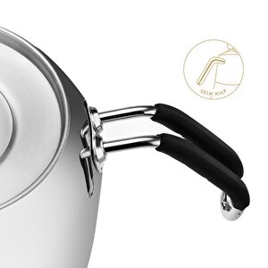 Nehir Çelik Çaydanlık Takımı Seti Modern Mini