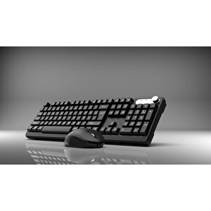 Incaiws-549u Rechargeable Silent Type-c Wireless Multimedia Klavye & Mouse Set