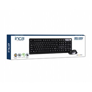 Incaiws-549u Rechargeable Silent Type-c Wireless Multimedia Klavye & Mouse Set