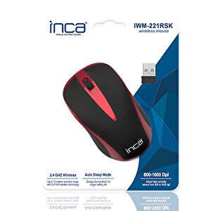 Inca Ivm-221rsk 2.4ghz Wireless Nano Kırmızı Mouse