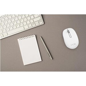 Kargo Bedava Hizli Tesli̇mat Kurumsal Fatura Inca Beyaz Mouse Iwm-241rb Candy Desing 3d Wireless Mouse- Beyaz