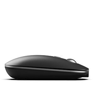 Inca Kablosuz Bluetooth & Wireless Antrasit Mouse Special Antrasit Metallic Silent Mouse Iwm-531ra
