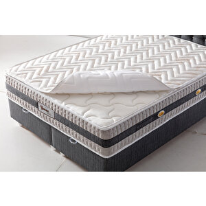 Çift Kişilik Çıkarılabilir Pedli Bahama Yatak + Baza + Başlık Set 150x200 cm