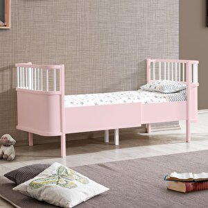 Mdf Beşik, 90x130 Trend Büyüyen Beşik , Trend Karyola 90x190, Pembe Pembe
