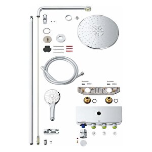 Euphoria Smartcontrol System 310 Duo Duvara Monte Termostatik Bataryalı Duş Sistemi - 26507000