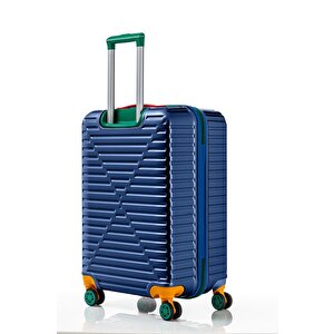 Kabin Boy %100 Polikarbon Valiz 4x2 Teker Lacivert 1088