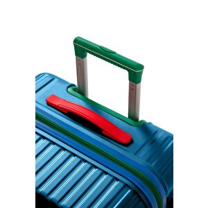 Kabin Boy %100 Polikarbon Valiz 4x2 Teker Turkuaz 1088