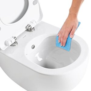 Creavit Free Rim-off Asma Klozet Beyaz Fe322 + Slim İnci Nkp Yavaş Kapaklı