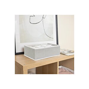 2 Adet 12 Bölmeli Çok Amaçlı Organizer Çekmece Düzenleyici Gri 2