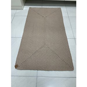 Petek Hasır Jut Bej Örgü Halı & Kilim 150 x 230