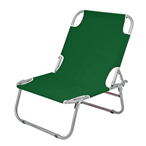 Katlanır Portatif Sandalye Şezlong - Kamp Sandalyesi Yeşil 1286
