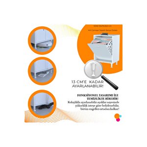 Söke 50 X 75 X 32,5 Cm Çamaşır Hazneli Çok Amaçlı Banyo Dolabı