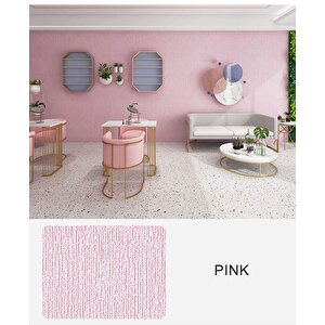 50x280cm Pembe Kendinden Yapışkanlı Isı Ve Ses Yalıtımını Destekler Boyanabilir Duvar Paneli Kağıdı