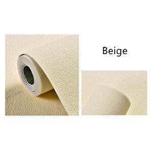 50x280cm Krem Folyolu Yapışkanlı Isı Ve Ses Yalıtımını Destekler Boyanabilir Duvar Paneli Kağıdı
