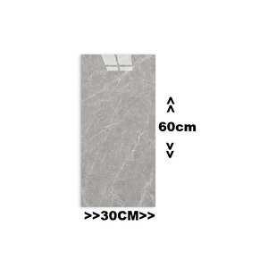 Bs1744 60x30cm Shiny Mermer Desenli Yapışkanlı Esnek Karavan Banyo Wc Duvar Kaplama Paneli