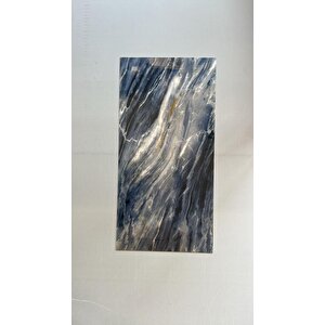 60x30cm Shiny Mavi Okyanus Mermer Desen Yapışkanlı Karavan Prefabrik Banyo Wc Duvar Kaplama Paneli