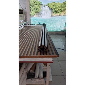 100x280cm Yalıtım Akustik Duvar Paneli 3mm Keçe Ve 8mm Mdflam Salon Ofis Duvar Çıtası 2689 Lambiri