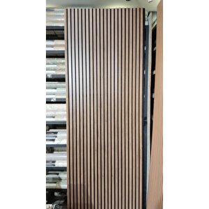 100x280cm Yalıtım Akustik Duvar Paneli 3mm Keçe Ve 8mm Mdflam Salon Ofis Duvar Çıtası 2689 Lambiri