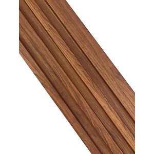 Atc 16x145cm Kahverengi  Tv Ünite Prefabrik Ofis Dekoratif Pvc Kaplama Duvar Paneli 2689 Lambri
