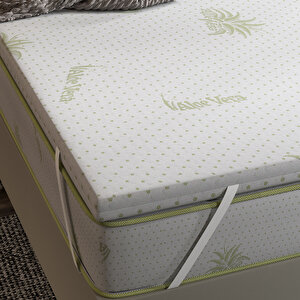 Yatak Pedi, Kuş Tüy Süngerli, 130x190 Cm, Full Ortopedik Aloevera Yatak Pedi
