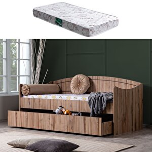 Akasya Yavrulu Karyola - Ceviz + 1 Adet Comfort Yatak