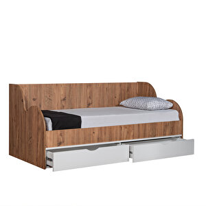 Okyanus Çekmeceli Yatak Beyaz Ceviz + 1 Adet Comfort Yatak