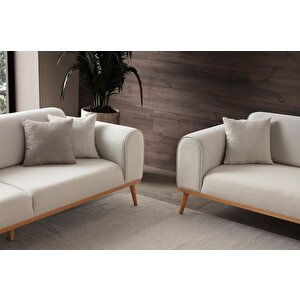 Rebul 3+1 Koltuk Takımı Krem Renk