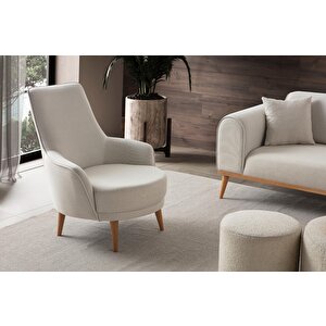 Rebul 3+1 Koltuk Takımı Krem Renk