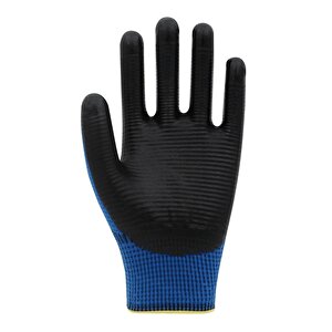 Polyester-nitril İş Eldiveni Pn5 Zebra No: 10 Mavi̇ - 1 Çift