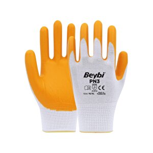 Polyester-nitril İş Eldiveni Pn3 No: 10 Sarı - 1 Çift