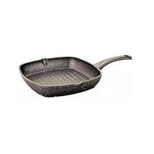 Oms Collection 28x28 Cm Granit Grill Tava Gri