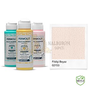 Multi Surface Akrilik Hobi Boyası Fi̇ldi̇şi̇ Beyaz 120 Ml.
