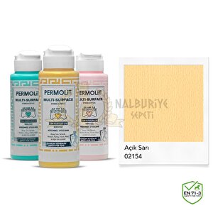 Multi Surface Akrilik Hobi Boyası Açık Sarı 120 Ml.