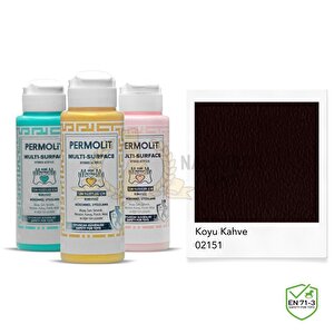 Multi Surface Akrilik Hobi Boyası Koyu Kahve 120 Ml.
