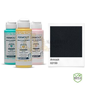 Multi Surface Akrilik Hobi Boyası Antrasi̇t 120 Ml.