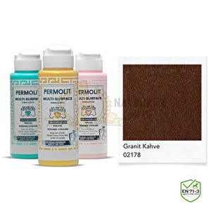 Multi Surface Akrilik Hobi Boyası Grani̇t Kahve 120 Ml.
