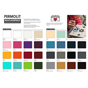 Permolit Multi Surface Akrilik Hobi Boyası Grani̇t Kahve 120 Ml.