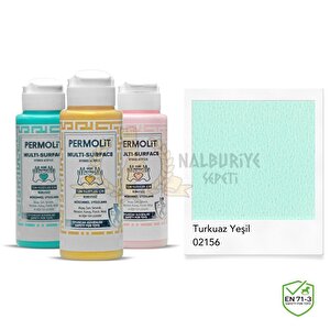 Multi Surface Akrilik Hobi Boyası Turkuaz Yeşi̇l 120 Ml.