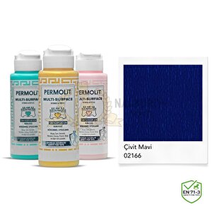 Multi Surface Akrilik Hobi Boyası Çi̇vi̇t Mavi̇ 120 Ml.
