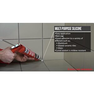 Genel Amaçlı Silikon Beyaz 280 Gr. - 1 Adet