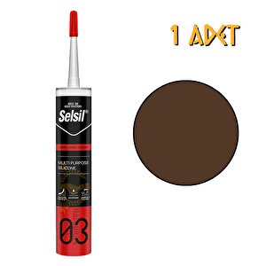 Genel Amaçlı Silikon Kahverengi̇ 322 Gr. - 1 Adet