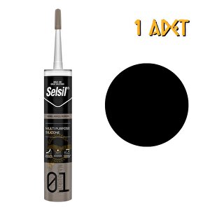 Genel Amaçlı Silikon Si̇yah 280 Gr. - 1 Adet