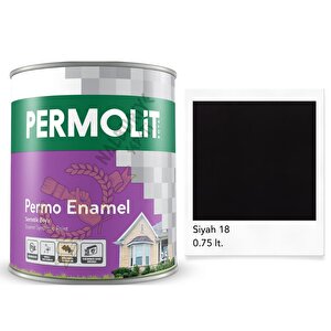Enamel Sentetik Yağlı Boya Si̇yah 0.75 Lt.